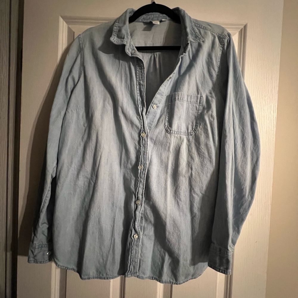 Old Navy Denim Button-Down Shirt